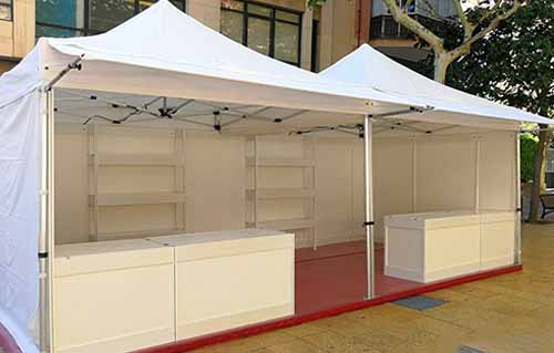 Alquiler de carpas para ferias en Barcelona