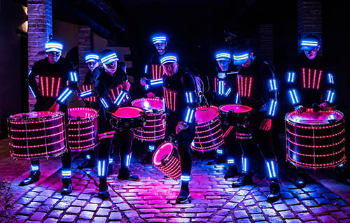 Batucada led para eventos Barcelona