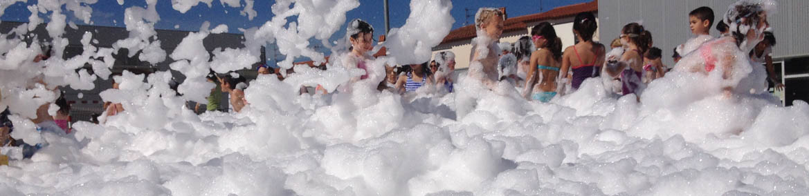 Fiesta de la espuma para fiestas infantiles Barcelona