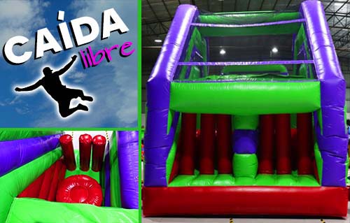 Alquiler de caída libre hinchable en Barcelona