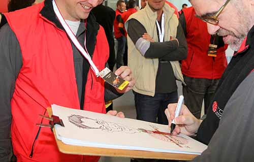 Caricaturistas para stands barcelona