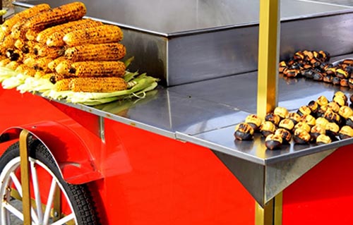 Alquiler de carritos de mazorcas de maíz en Barcelona