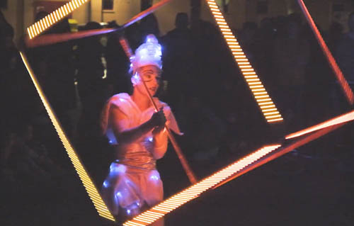 Cubo led show Barcelona