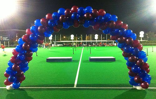 Decoración con globos de helio para eventos deportivos en Barcelona