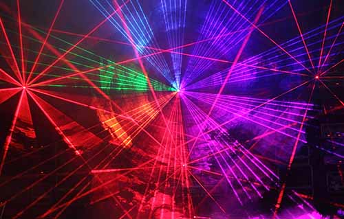 Espectáculo láser para eventos en Barcelona