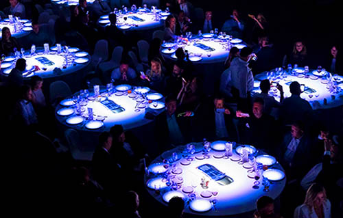 Mapping sobre mesas en Barcelona