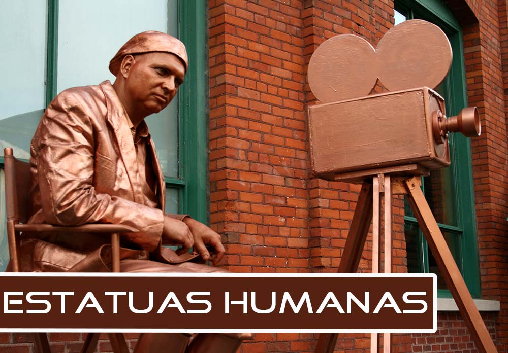 Estatuas humanas en Barcelona