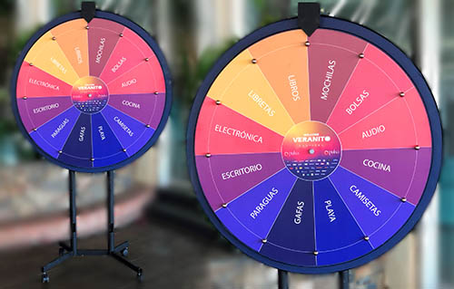 alquiler ruleta promocional para eventos en Barcelona