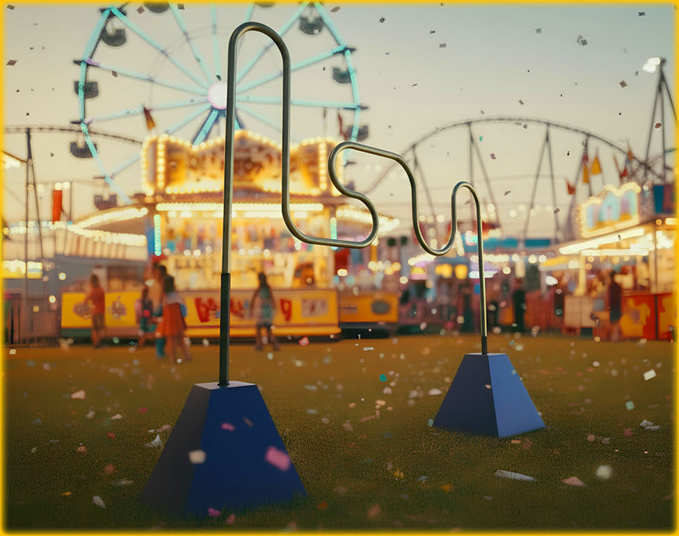 Alquiler buzz wire gigante Barcelona