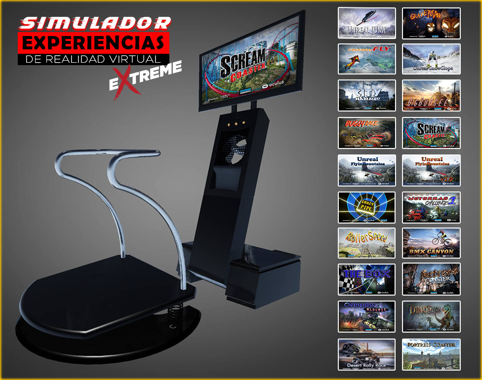 Alquiler Simulador de Expereincias de Realidad Virtual en Barcelona 