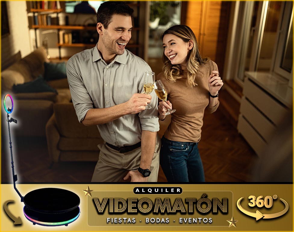 Alquiler videomatón 360 para eventos Barcelona