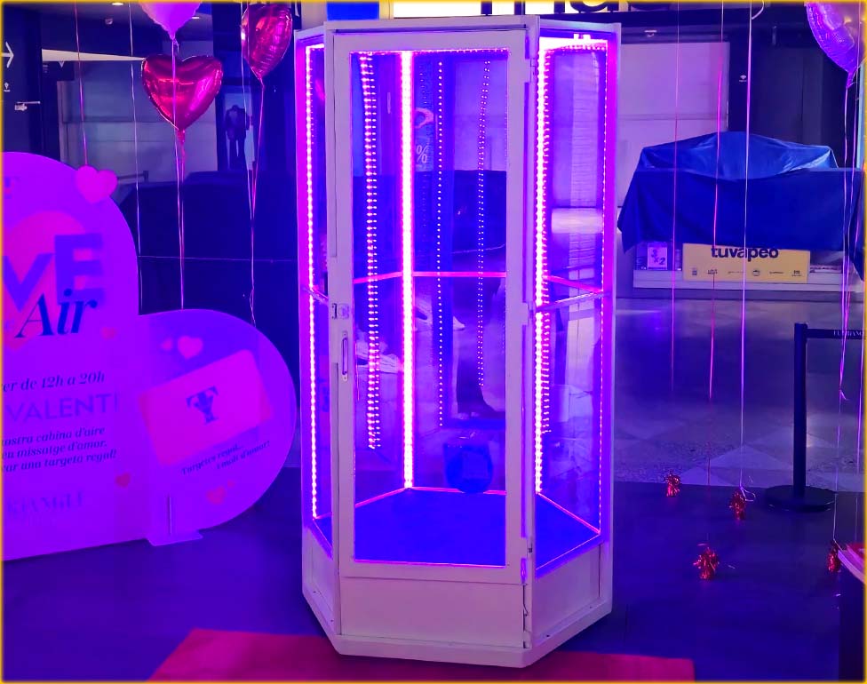 Cabina de Viento Para Eventos y Promociones en Barcelona