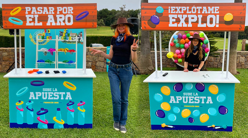 Casetas de juego de feria para eventos en Barcelona