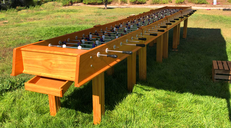 Futbolín gigante para eventos en Barcelona