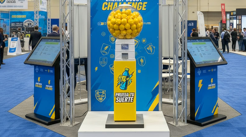 Máquina expendedora de bolas en alquiler en Barcelona