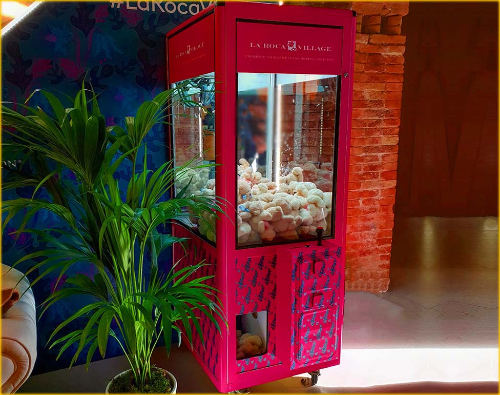 Máquinas gancho de peluches en barcelona