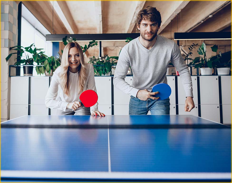 Mesa de ping pong en Barcelona