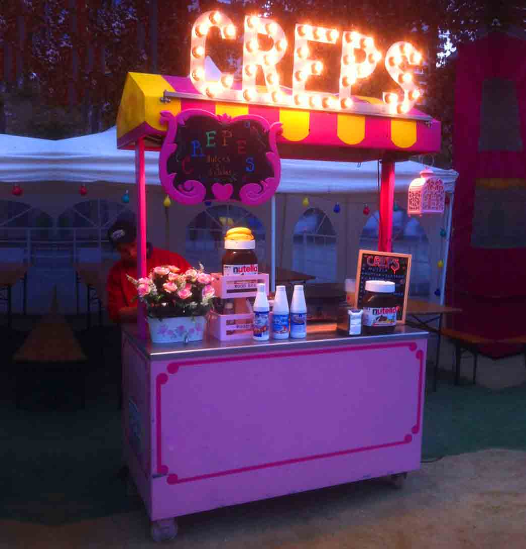 Alquiler carritos de crepes para eventos Barcelona