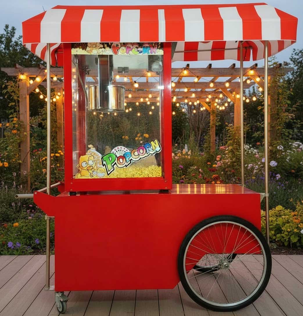 Alquiler de carritos de palomitas para eventos en Barcelona