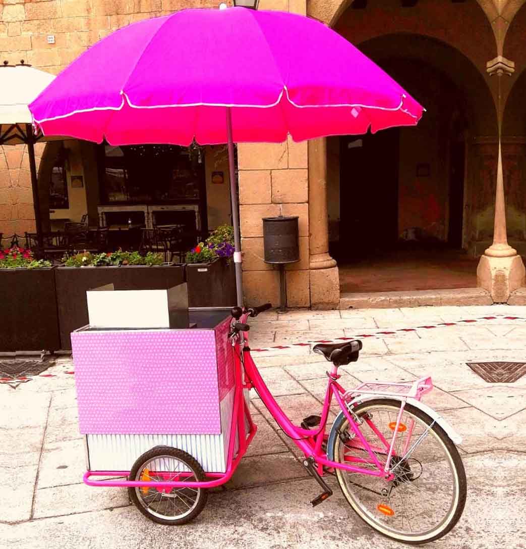 Alquiler carrito bicicleta de algodón de azúcar Barcelona