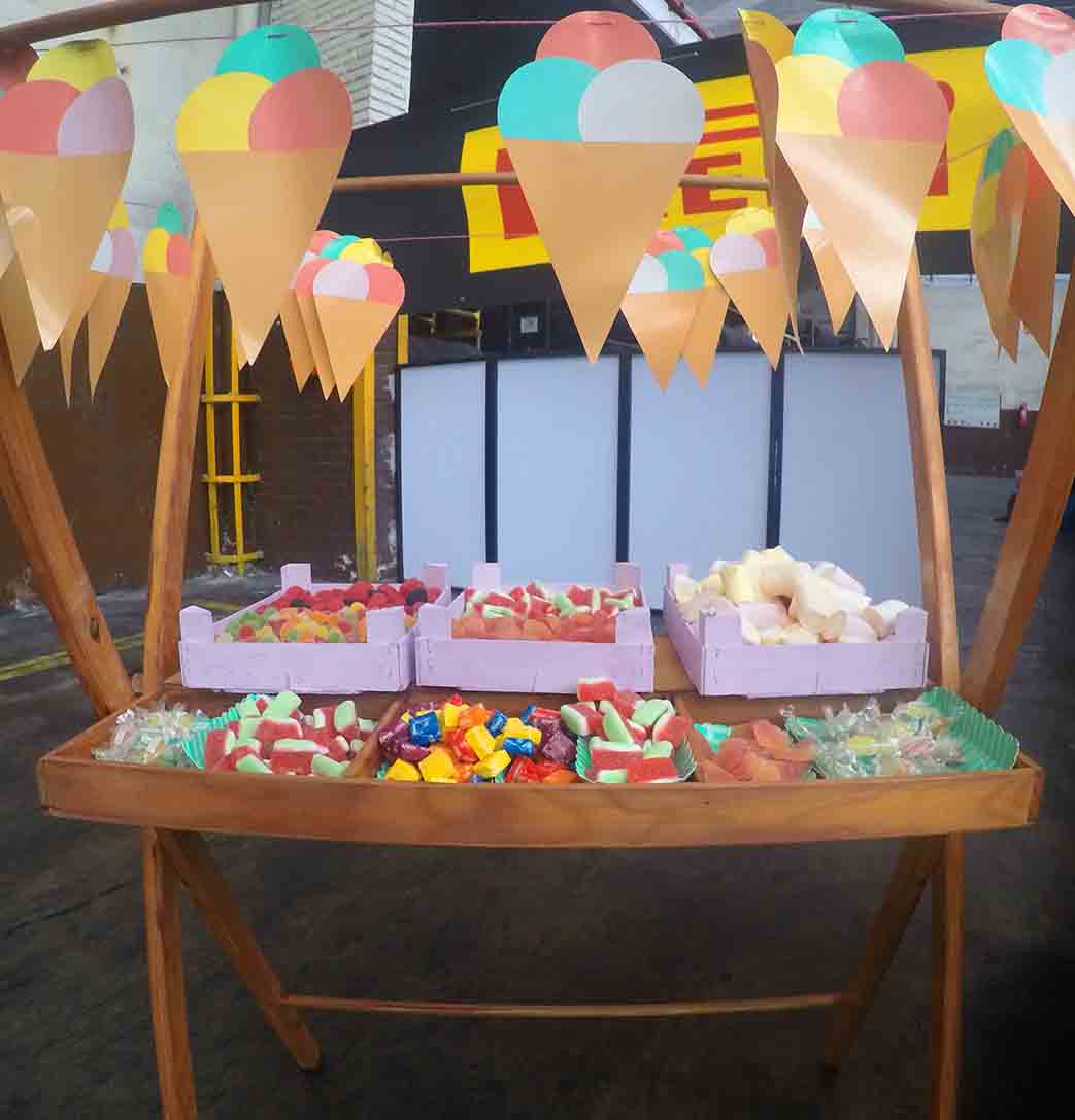 Carritos de chuches para eventos Barcelona
