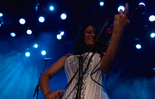 Violinista electrónico en Barcelona