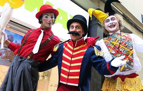 Contratación de zancudos para eventos Barcelona